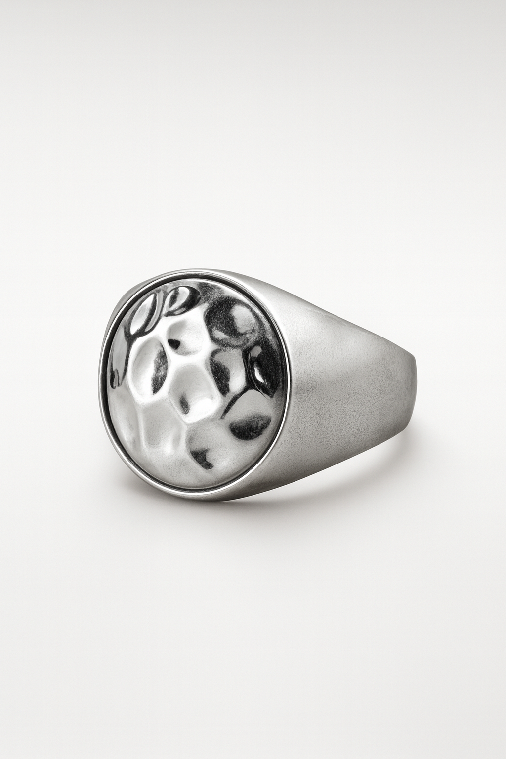 Hammered Dome Bracelet Silver