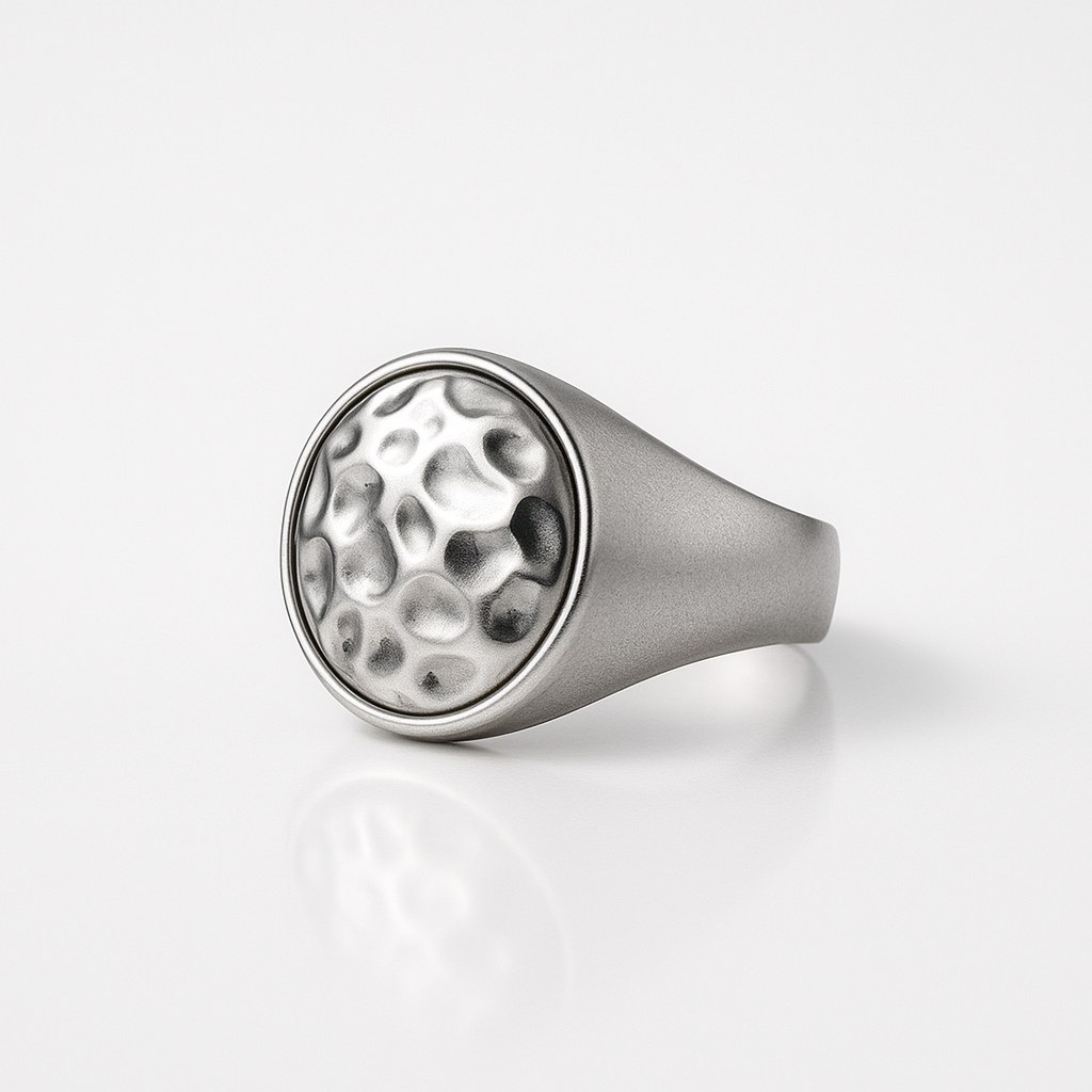 Hammered Dome Bracelet Silver