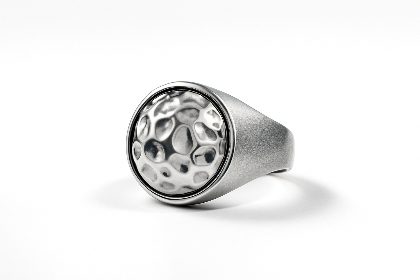 Hammered Dome Bracelet Silver