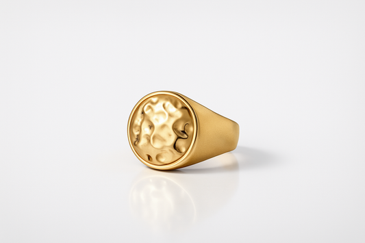 Hammered Dome Bracelet Gold